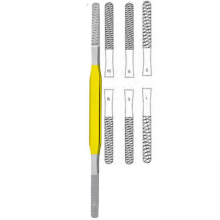 Double-Ended Nasal Raspatories, Tungsten Carbide